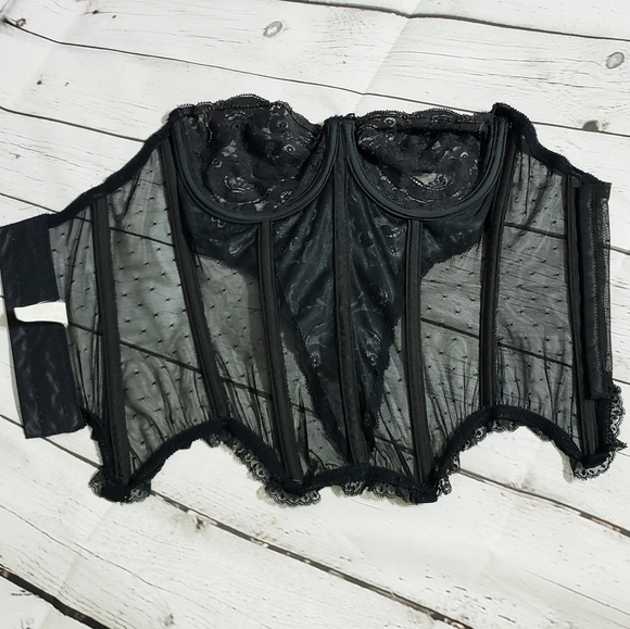 Victoria's Secret Other - VICTORIA SECRET BLACK LACE CORSET